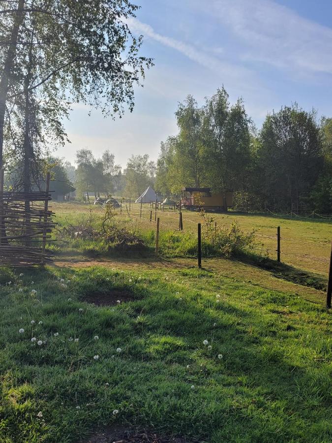Slapen Tussen De Ezels In De Yurt Hotell Aarschot Exteriör bild